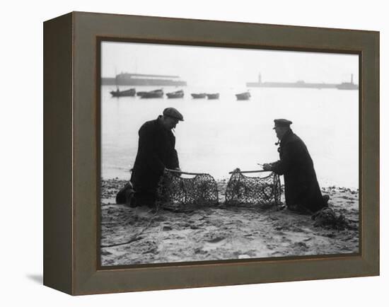 Ramsgate Fishermen-null-Framed Premier Image Canvas