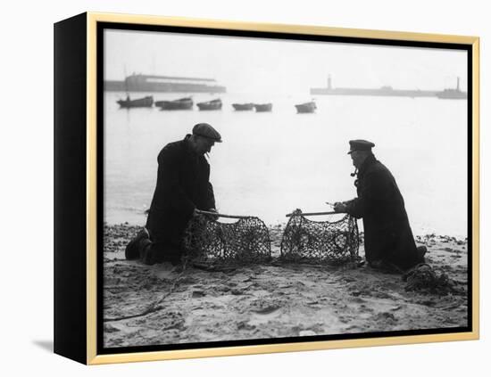 Ramsgate Fishermen-null-Framed Premier Image Canvas