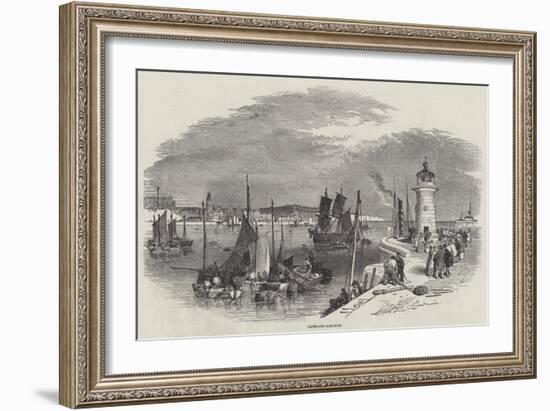 Ramsgate Harbour-Myles Birket Foster-Framed Giclee Print