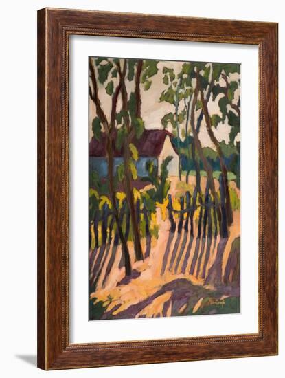 Ramshackle Fence, 2011-Marta Martonfi-Benke-Framed Giclee Print