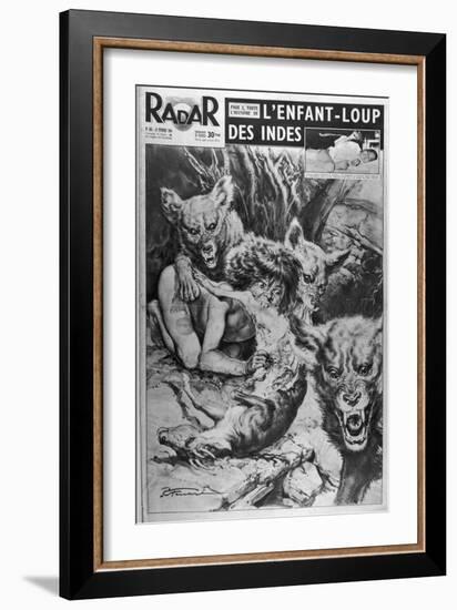 Ramu Wolf-Child Found Near Lucknow India-Rino Ferrari-Framed Art Print