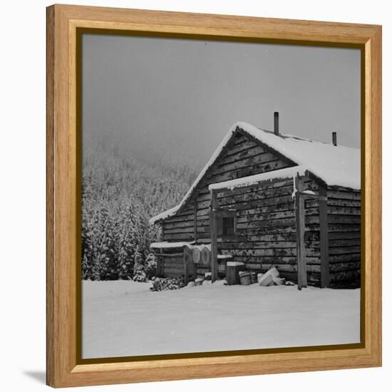 Ranch House after early Fall Blizzard, near Aspen, Colorado, 1941-Marion Post Wolcott-Framed Premier Image Canvas