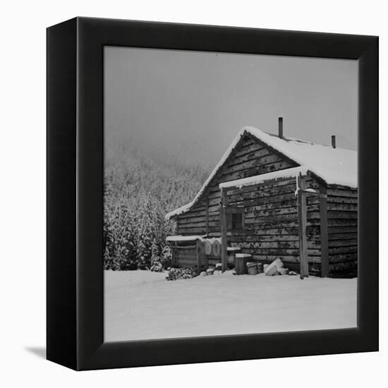 Ranch House after early Fall Blizzard, near Aspen, Colorado, 1941-Marion Post Wolcott-Framed Premier Image Canvas