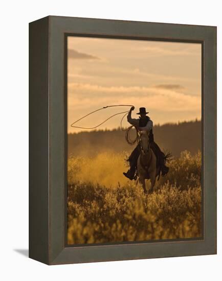 Ranch Living at The Ponderosa Ranch, Seneca, Oregon, USA-Joe Restuccia III-Framed Premier Image Canvas