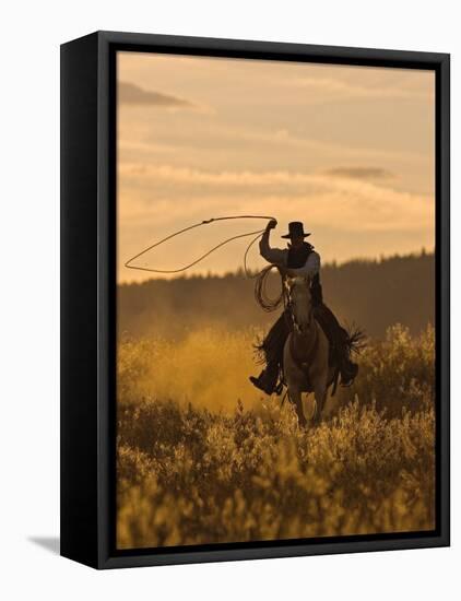 Ranch Living at The Ponderosa Ranch, Seneca, Oregon, USA-Joe Restuccia III-Framed Premier Image Canvas