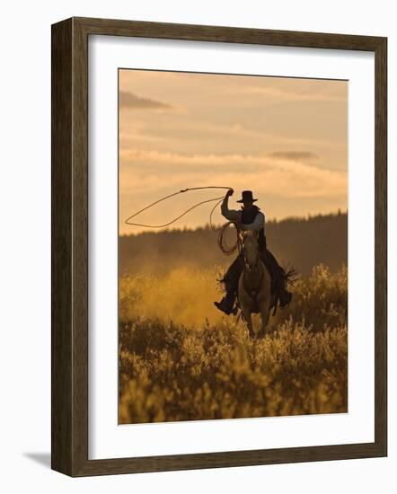 Ranch Living at The Ponderosa Ranch, Seneca, Oregon, USA-Joe Restuccia III-Framed Photographic Print