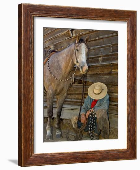 Ranch Living at The Ponderosa Ranch, Seneca, Oregon, USA-Joe Restuccia III-Framed Photographic Print