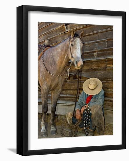 Ranch Living at The Ponderosa Ranch, Seneca, Oregon, USA-Joe Restuccia III-Framed Photographic Print