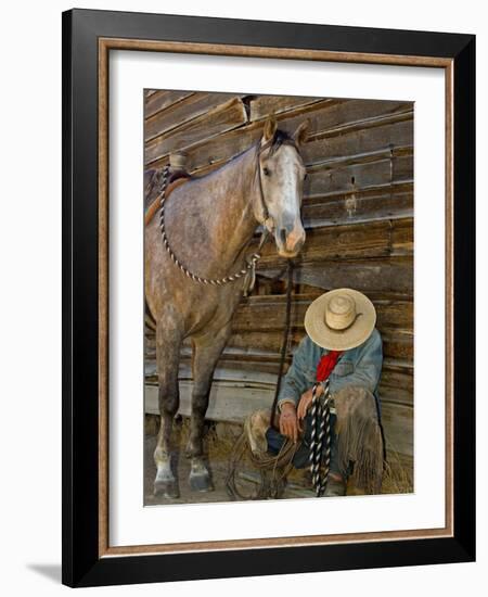 Ranch Living at The Ponderosa Ranch, Seneca, Oregon, USA-Joe Restuccia III-Framed Photographic Print