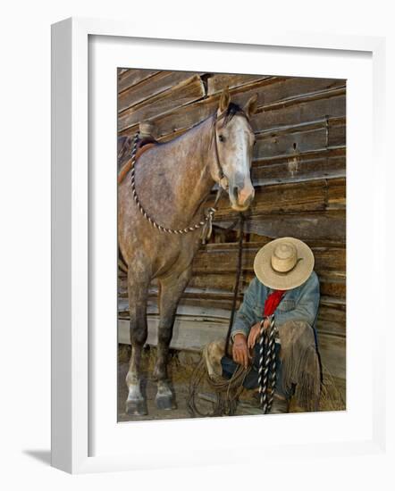 Ranch Living at The Ponderosa Ranch, Seneca, Oregon, USA-Joe Restuccia III-Framed Photographic Print