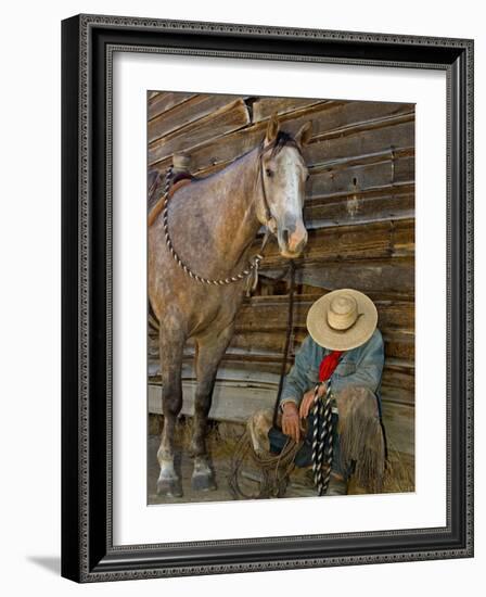 Ranch Living at The Ponderosa Ranch, Seneca, Oregon, USA-Joe Restuccia III-Framed Photographic Print