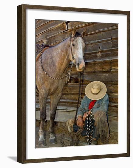 Ranch Living at The Ponderosa Ranch, Seneca, Oregon, USA-Joe Restuccia III-Framed Photographic Print