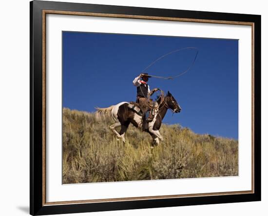 Ranch Living at The Ponderosa Ranch, Seneca, Oregon, USA-Joe Restuccia III-Framed Photographic Print