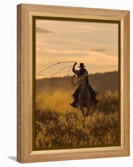 Ranch Living at The Ponderosa Ranch, Seneca, Oregon, USA-Joe Restuccia III-Framed Premier Image Canvas