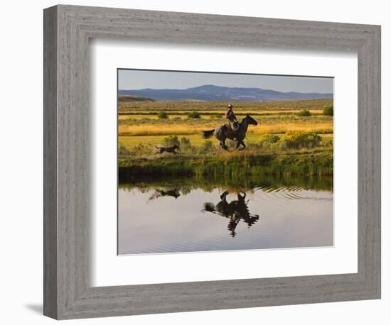 Ranch Living at The Ponderosa Ranch, Seneca, Oregon, USA-Joe Restuccia III-Framed Photographic Print