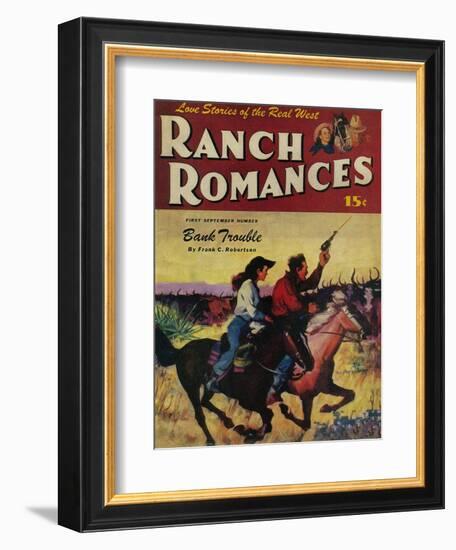 Ranch Romances Magazine Cover-Lantern Press-Framed Art Print