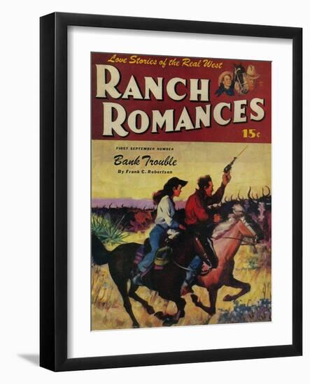 Ranch Romances Magazine Cover-Lantern Press-Framed Art Print