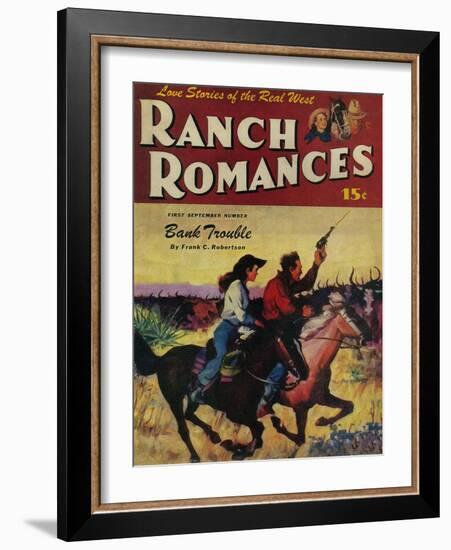 Ranch Romances Magazine Cover-Lantern Press-Framed Art Print