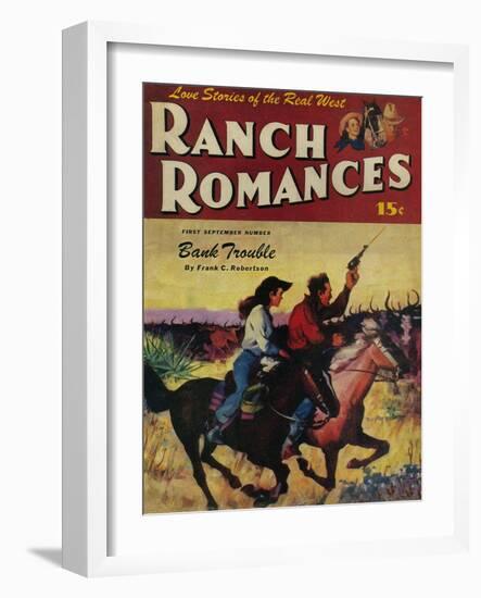 Ranch Romances Magazine Cover-Lantern Press-Framed Art Print