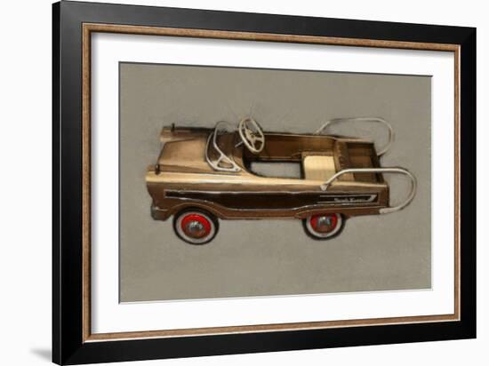 Ranch Wagon Pedal Car-Michelle Calkins-Framed Art Print