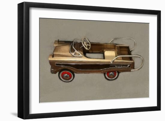 Ranch Wagon Pedal Car-Michelle Calkins-Framed Art Print