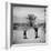 Rancher James A. Shugart Walking a Dusty Road with Son James Jr-Allan Grant-Framed Photographic Print