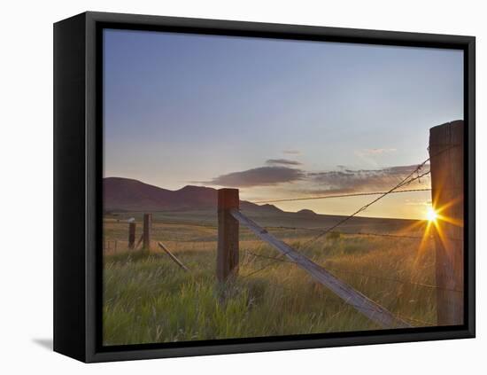 Ranching Country at Daybreak in the Sweetgrass Hills Near Whitlash, Montana, Usa-Chuck Haney-Framed Premier Image Canvas