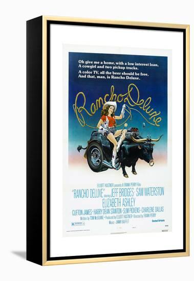 Rancho Deluxe, US poster, Elizabeth Ashley, 1975-null-Framed Stretched Canvas