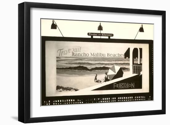 Rancho Malibu Billboard-null-Framed Art Print