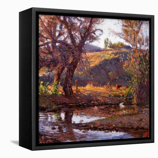 Rancho Near Capistrano-Joseph Kleitsch-Framed Stretched Canvas