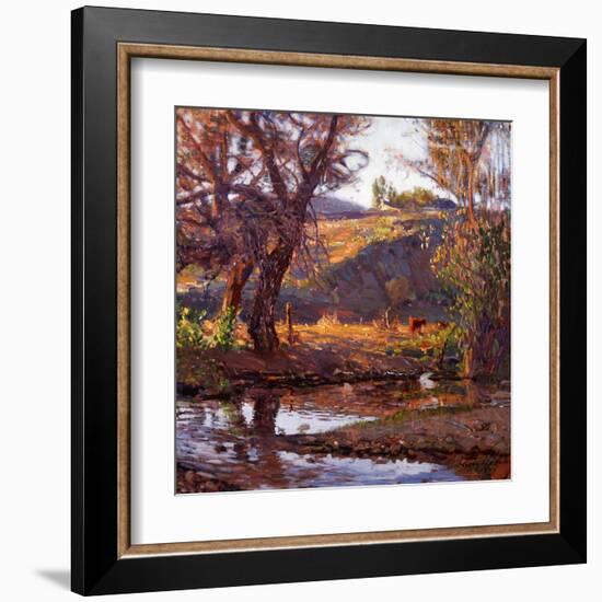 Rancho Near Capistrano-Joseph Kleitsch-Framed Art Print