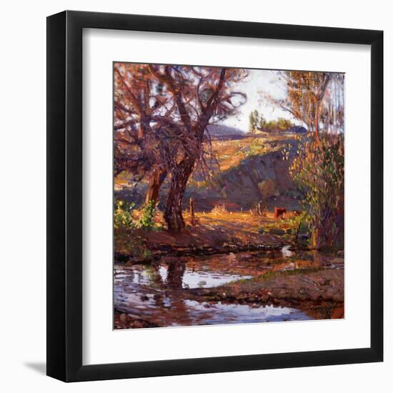 Rancho Near Capistrano-Joseph Kleitsch-Framed Art Print