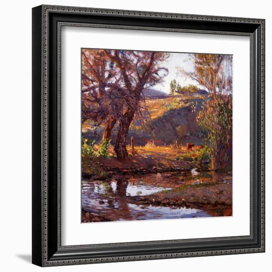 Rancho Near Capistrano-Joseph Kleitsch-Framed Art Print