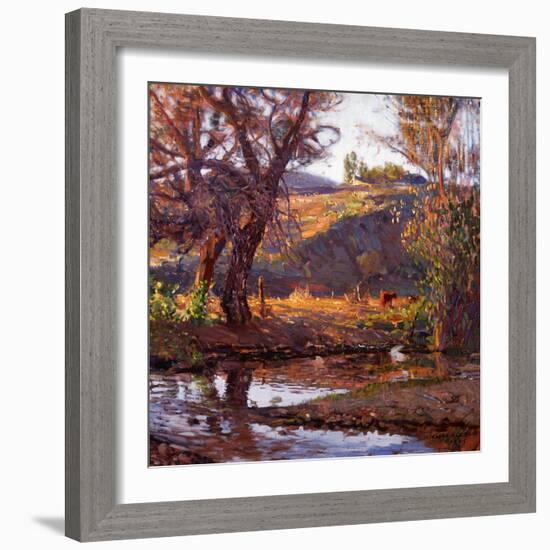 Rancho Near Capistrano-Joseph Kleitsch-Framed Art Print