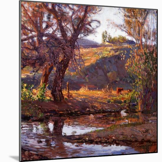 Rancho Near Capistrano-Joseph Kleitsch-Mounted Art Print