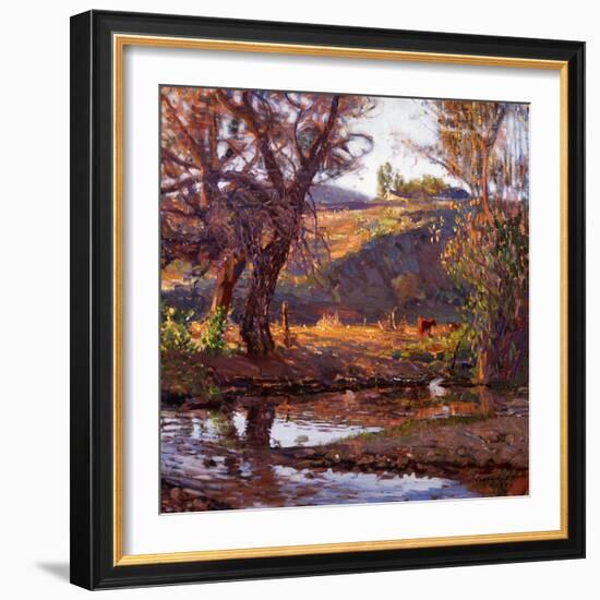 Rancho Near Capistrano-Joseph Kleitsch-Framed Art Print