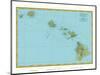 Rand McNally Atlas Map of Hawaii-Pacifica Island Art-Mounted Art Print