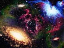 Galaxies and Nebulas of Outer Space-Randall Fung-Framed Premier Image Canvas