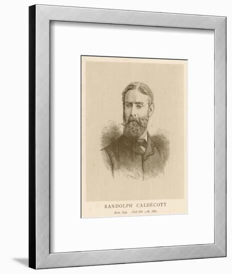 Randolph Caldecott Illustrator and Humorous Artist-H. Uhlrich-Framed Art Print