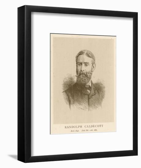 Randolph Caldecott Illustrator and Humorous Artist-H. Uhlrich-Framed Art Print