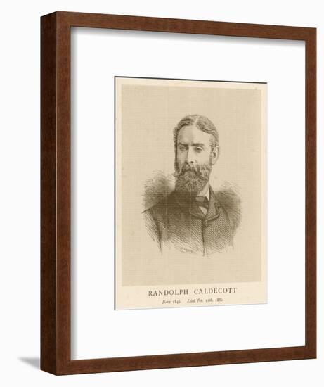 Randolph Caldecott Illustrator and Humorous Artist-H. Uhlrich-Framed Art Print