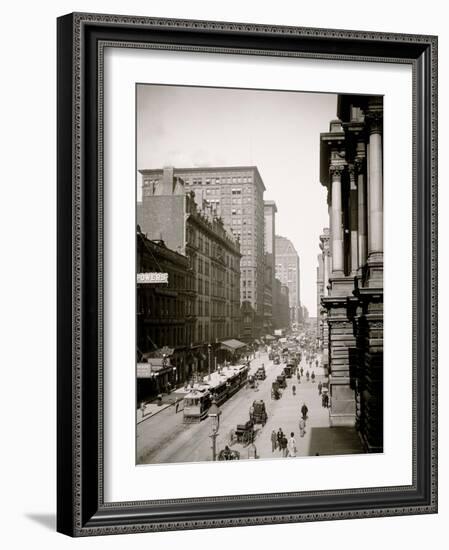 Randolph St., East from Lasalle St., Chicago-null-Framed Photo