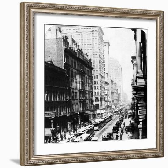 Randolph Street, Chicago, 1896-null-Framed Giclee Print