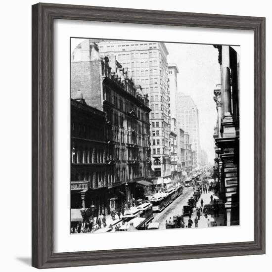 Randolph Street, Chicago, 1896-null-Framed Giclee Print