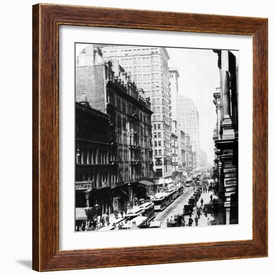 Randolph Street, Chicago, 1896-null-Framed Giclee Print