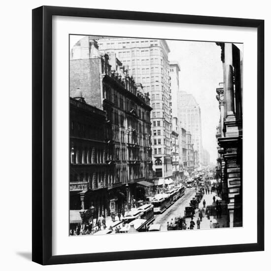 Randolph Street, Chicago, 1896-null-Framed Giclee Print