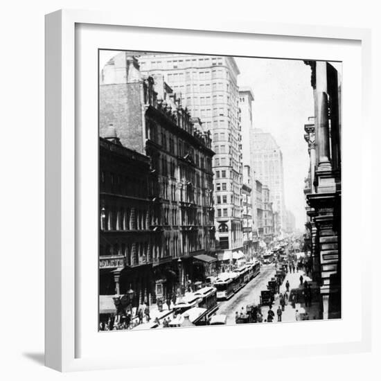 Randolph Street, Chicago, 1896-null-Framed Giclee Print