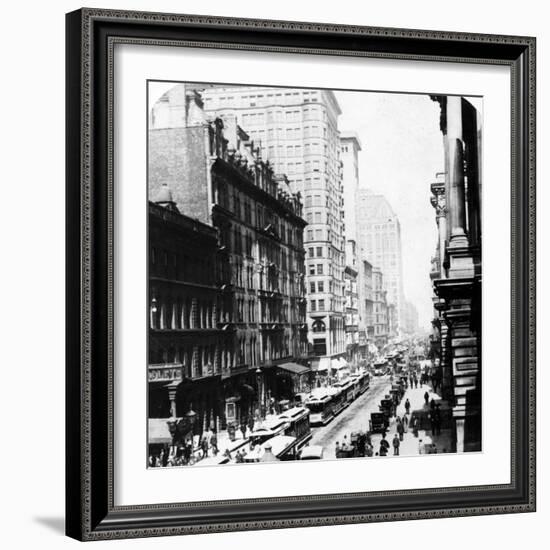 Randolph Street, Chicago, 1896-null-Framed Giclee Print