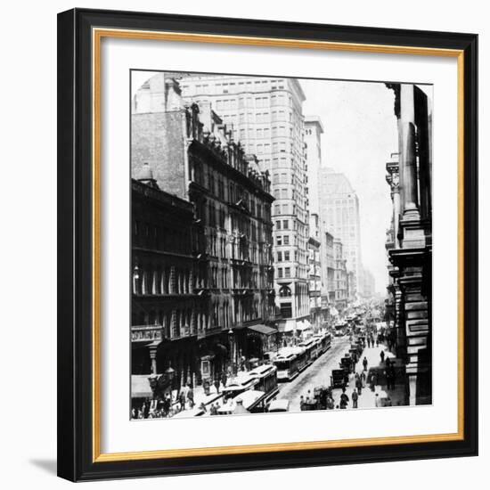 Randolph Street, Chicago, 1896-null-Framed Giclee Print