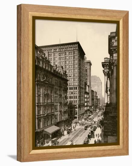 Randolph Street in the Chicago Loop, 1890s-null-Framed Premier Image Canvas